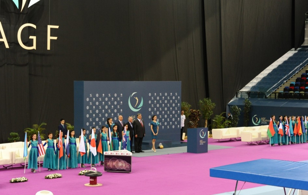 Bakıda batut gimnastikası üzrə dünya kuboku yarışlarının təntənəli açılış mərasimi keçirilib