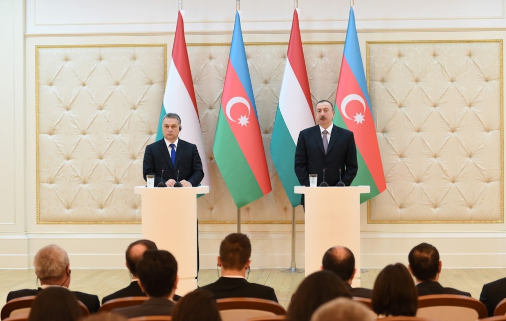 Prezident İlham Əliyev və Baş nazir Viktor Orban mətbuata bəyanatlarla çıxış ediblər