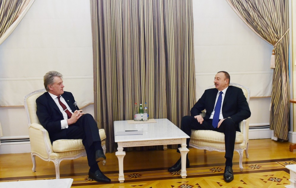 President Ilham Aliyev received former Ukrainian President Viktor Yushchenko