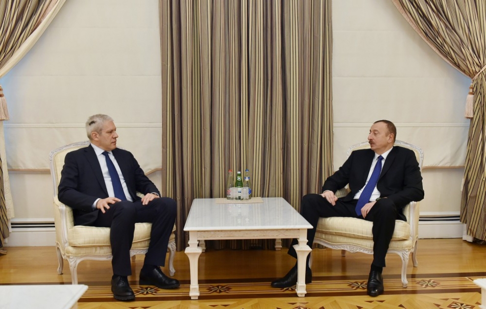 President Ilham Aliyev received former Serbian President Boris Tadic