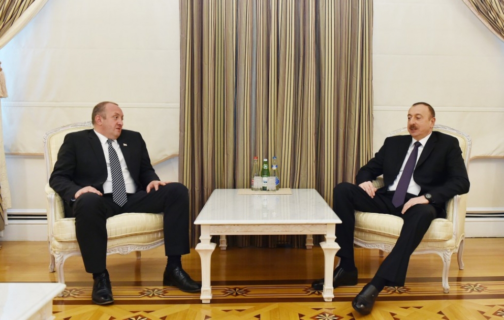 Le président Ilham Aliyev s’est entretenu avec son homologue géorgien