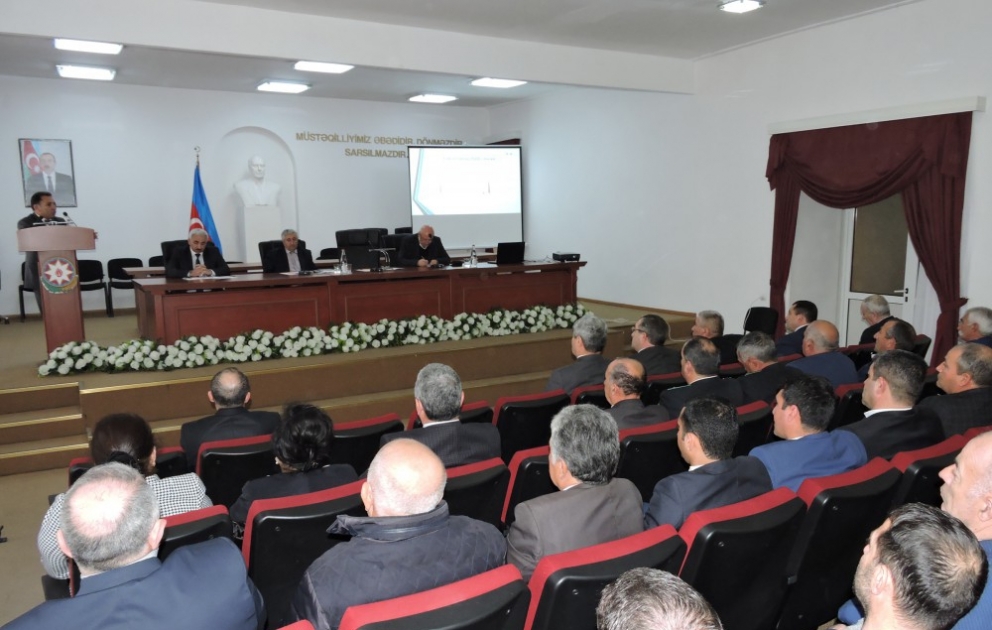 Şəkidə regional müşavirə keçirilib