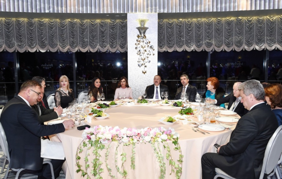 President Ilham Aliyev hosted dinner reception in honor of participants of the 4th Global Baku Forum