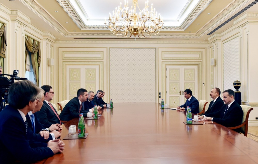 President Ilham Aliyev received a delegation led by the chairman of the House of Deputies of the Czech parliament