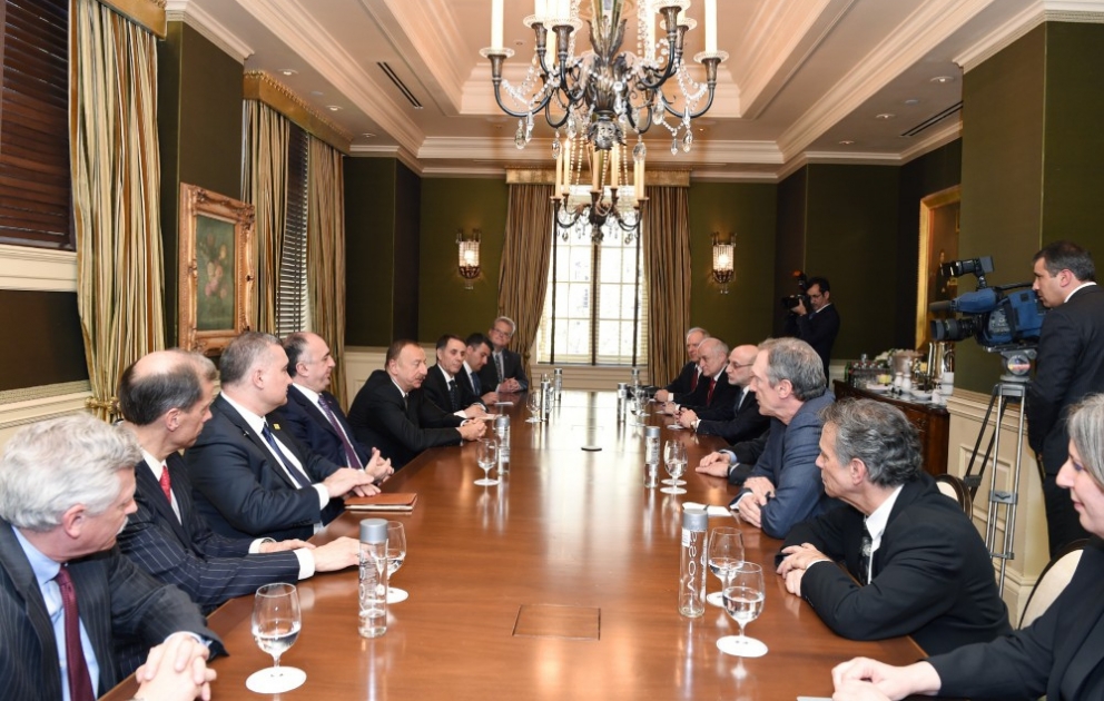 Rencontre du président azerbaïdjanais avec les dirigeants des organisations juives américaines