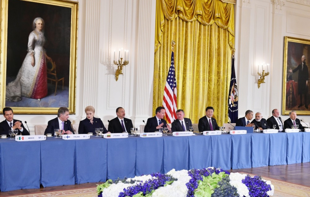 Dinner zu Ehren der Staats- und Regierungschefs im Weißen Haus