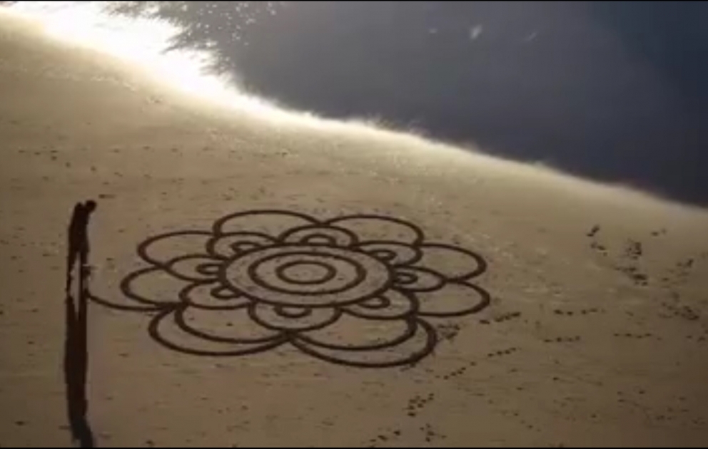 Meisterwerk auf dem Sand