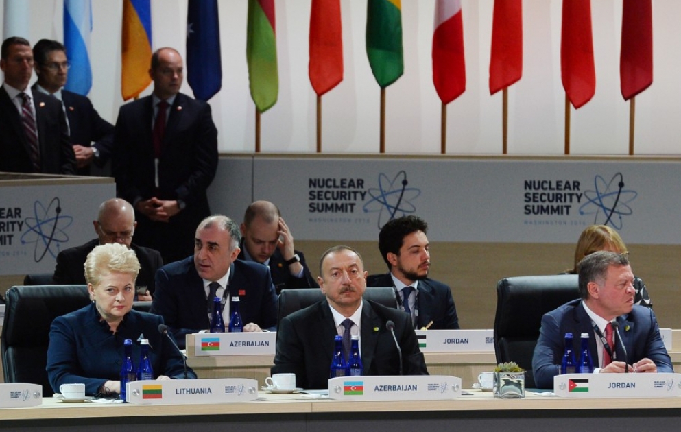 President Ilham Aliyev attends fourth Nuclear Security Summit in Washington