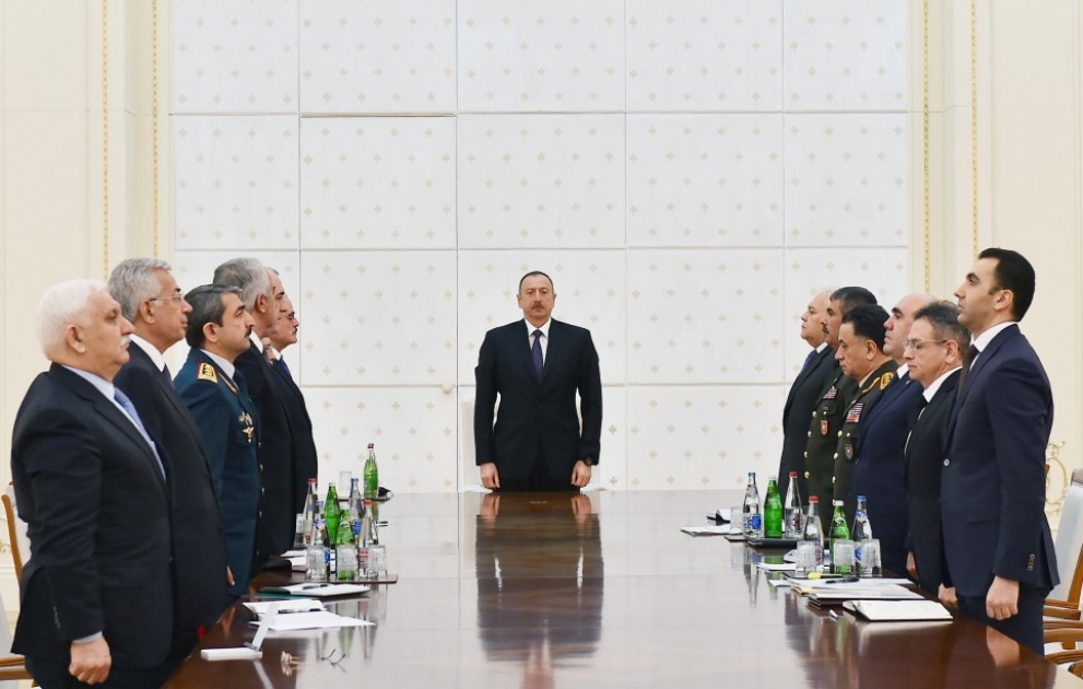 Security Council under the President of Azerbaijan convened a meeting