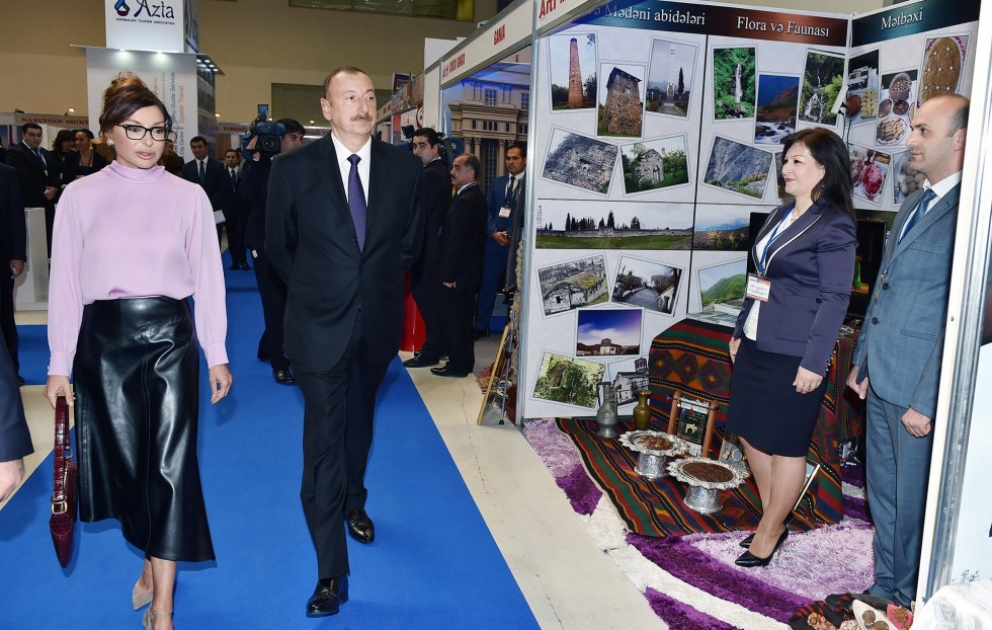 President Ilham Aliyev visited 15th Azerbaijan International Travel and Tourism Fair AITF 2016