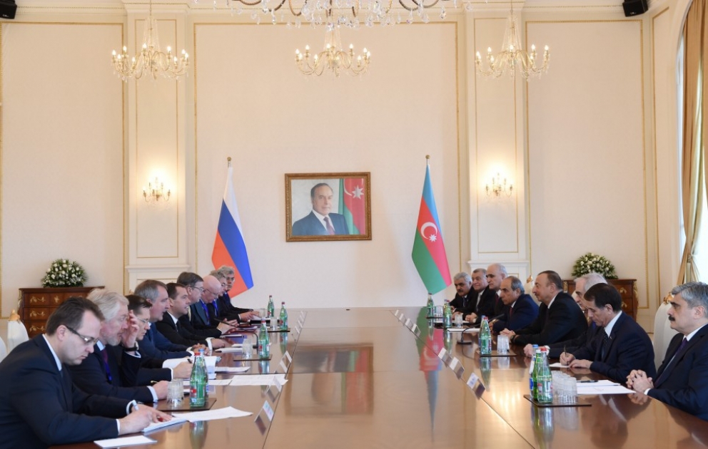 President Ilham Aliyev and Chairman of the Russian government met in an expanded format