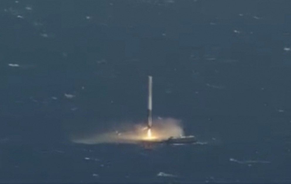 Falcon 9 raketinin okeanda enişi bu dəfə uğurlu oldu