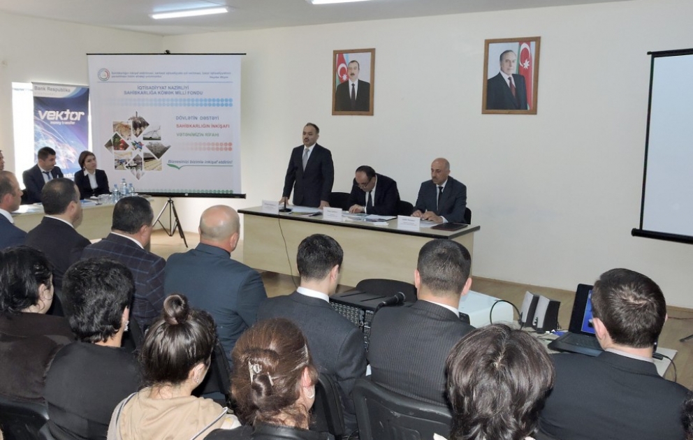 Qax və ətraf rayonların sahibkarlarına güzəştli kredit verilib