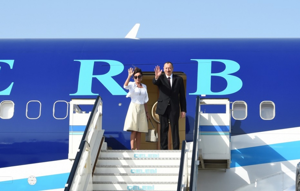 Präsident von Aserbaidschan Ilham Aliyev beendet seinen Arbeitsbesuch in Istanbul