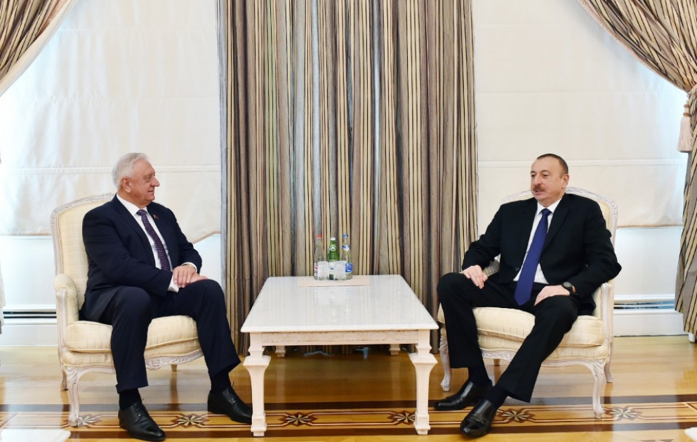 President Ilham Aliyev received Chairman of Council of the Republic of Belarussian National Assembly