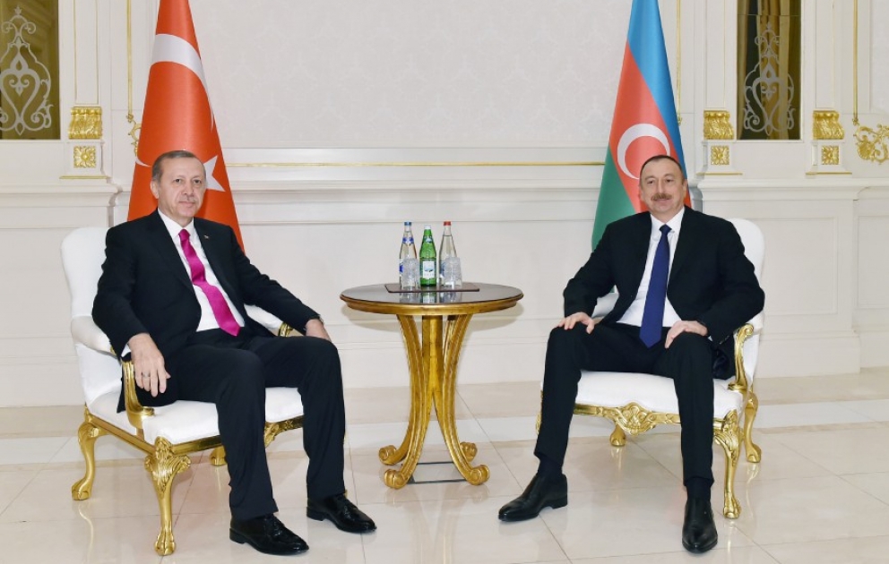 President Ilham Aliyev met with President of Turkey Recep Tayyip Erdogan