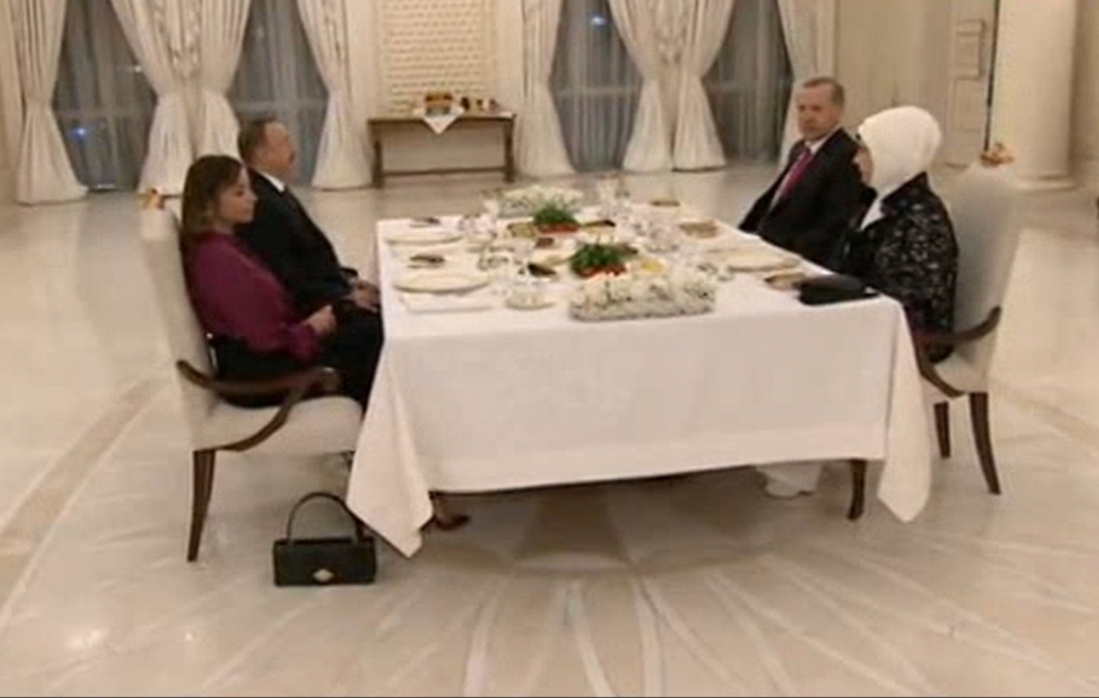 Presidents of Azerbaijan and Turkey had a joint dinner