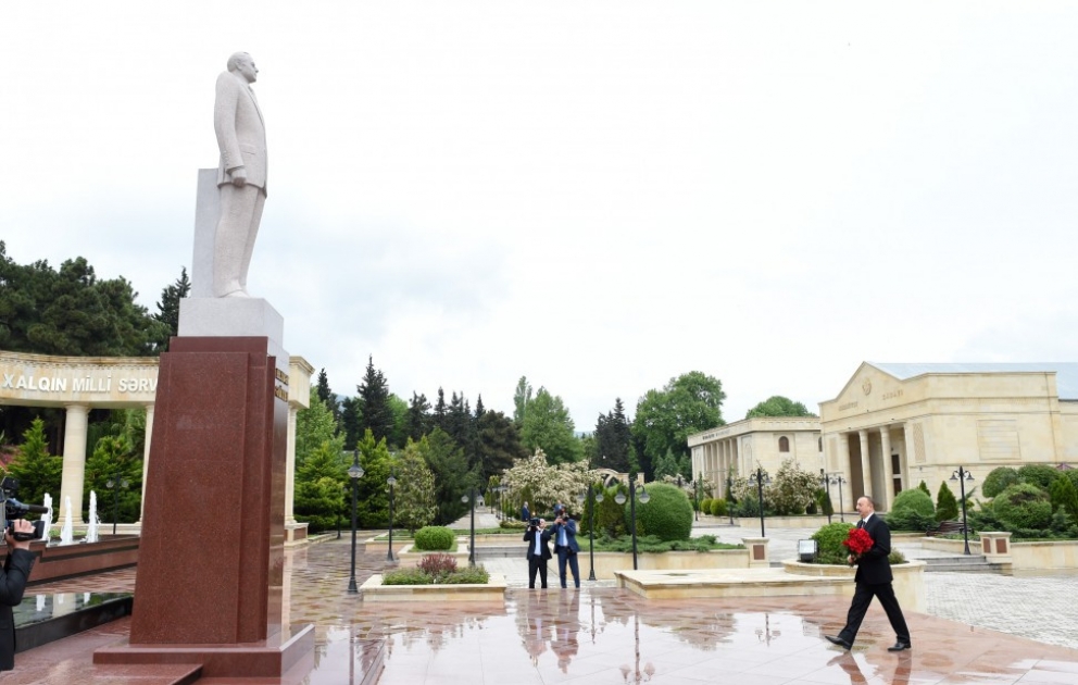 Azərbaycan Prezidenti İlham Əliyev Ağsu rayonuna səfərə gəlib