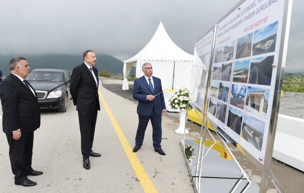 Un tronçon de 115 km de la route Bakou-Chamakhy-Yevklakh a été mis en service