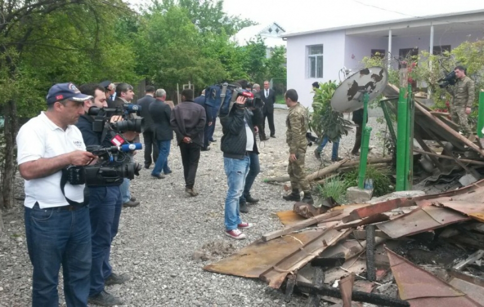 Foreign and local journalists visit Sarijali and Mahrizli villages in Aghdam
