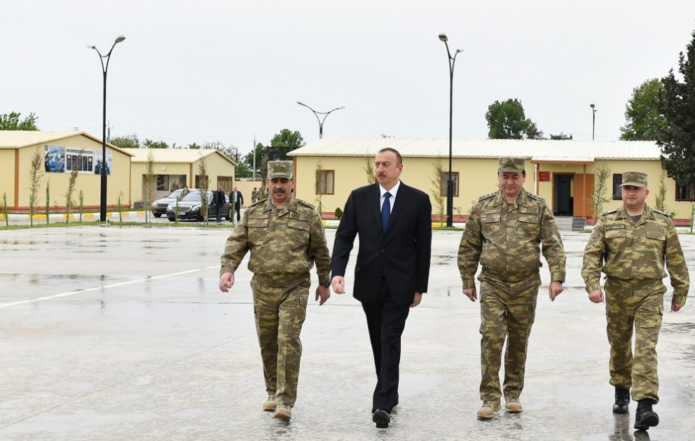 Präsident Ilham Aliyev besucht die Regionen Terter, Barda und Agdam