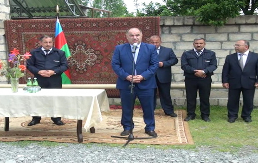 Oğuzun daha bir kəndinə qaz verilib