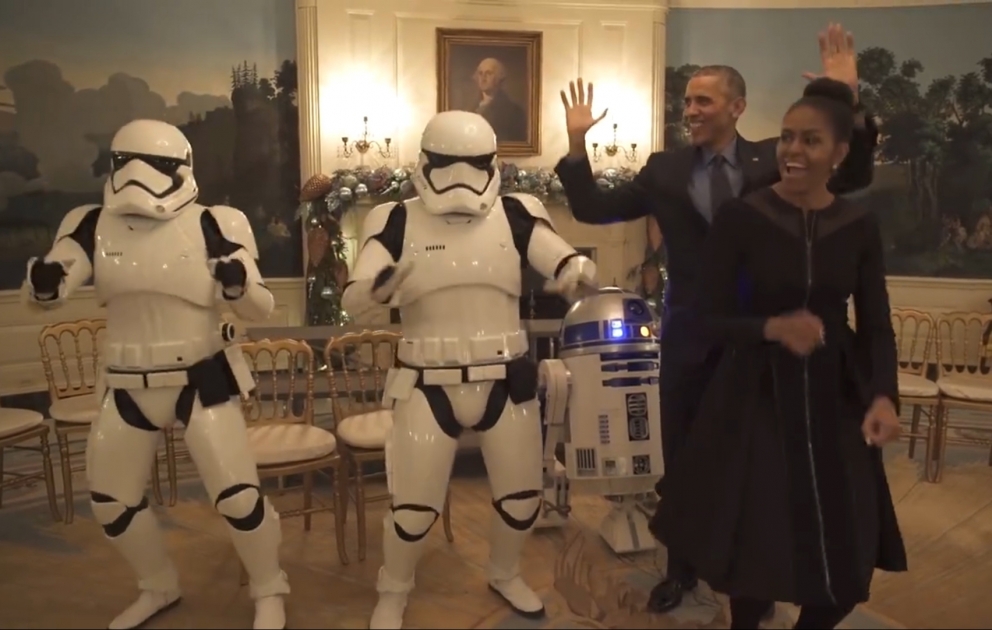 Barak Obama və xanımı "Ulduz müharibələri"nin qəhrəmanları ilə rəqs etdilər