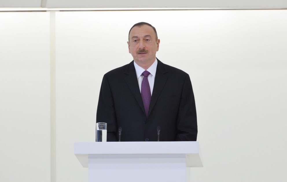 Official reception marking 93rd anniversary of national leader Heydar Aliyev and 71st anniversary of Victory over fascism President Ilham Aliyev attended the event