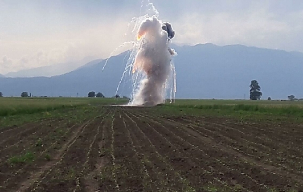 L’obus au phosphore blanc découvert à Terter a été fait exploser par les spécialistes