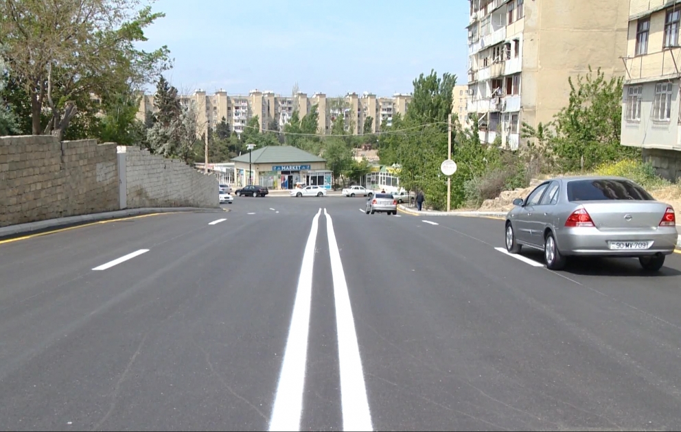Xətai rayonu ərazisindəki Sadıqcan küçəsi təmir edilib