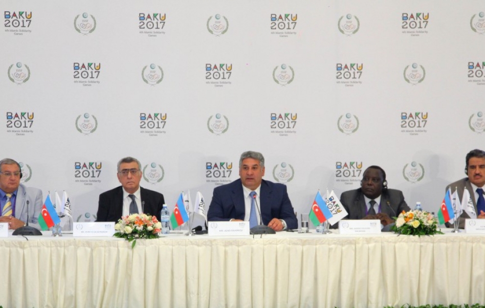 IV İslam Həmrəylik Oyunlarına hazırlıq işləri ilə bağlı mətbuat konfransı keçirilib