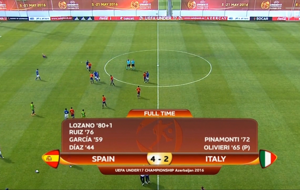 İspaniya yığması Avropa çempionatının dörddəbir finalında