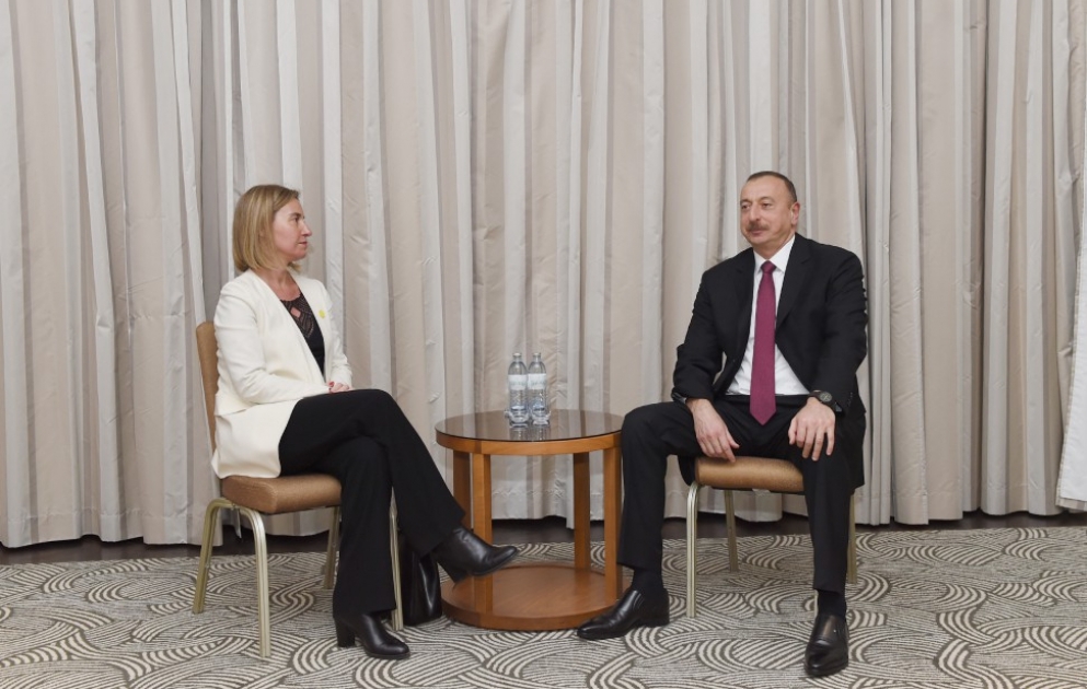 President Ilham Aliyev met with EU High Representative for Foreign Affairs and Security Policy