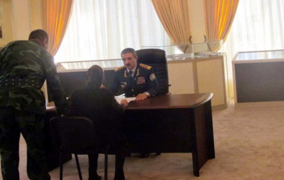 Начальник Государственной пограничной службы принял граждан в Шамкире