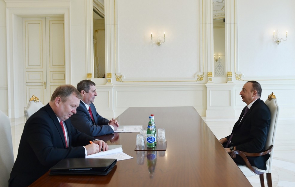 President Ilham Aliyev received Belarussian deputy Prime Minister