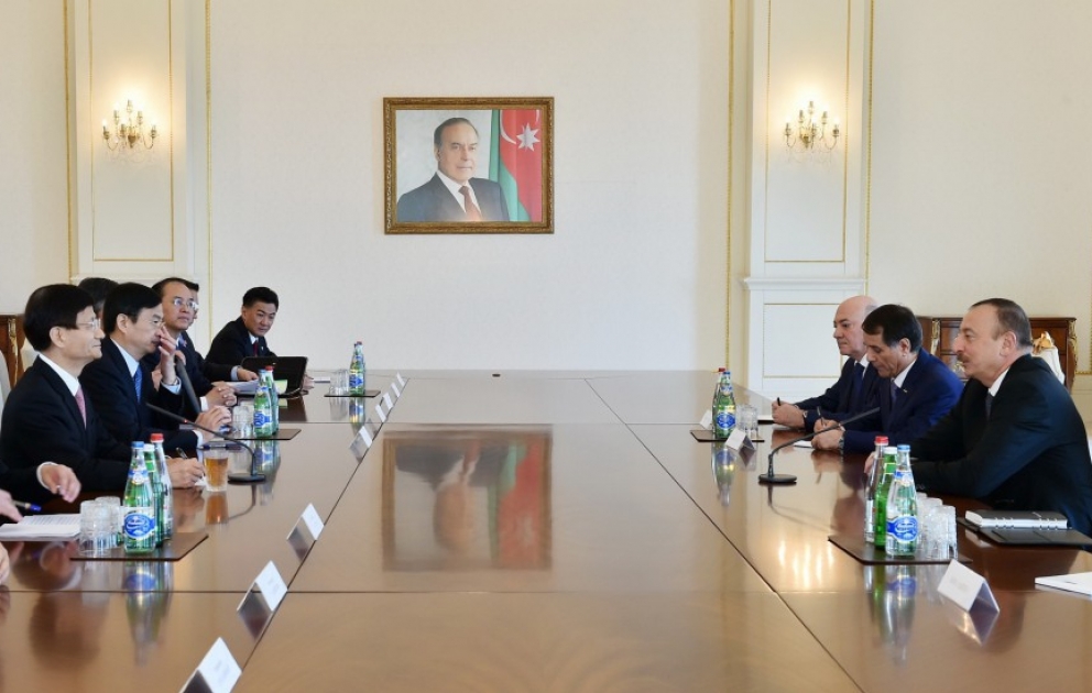 Azərbaycan Prezidenti İlham Əliyev Çin Xalq Respublikası Sədrinin xüsusi nümayəndəsini qəbul edib