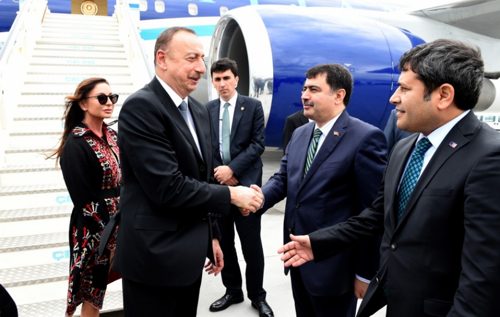 Präsident Ilham Aliyev in Istanbul