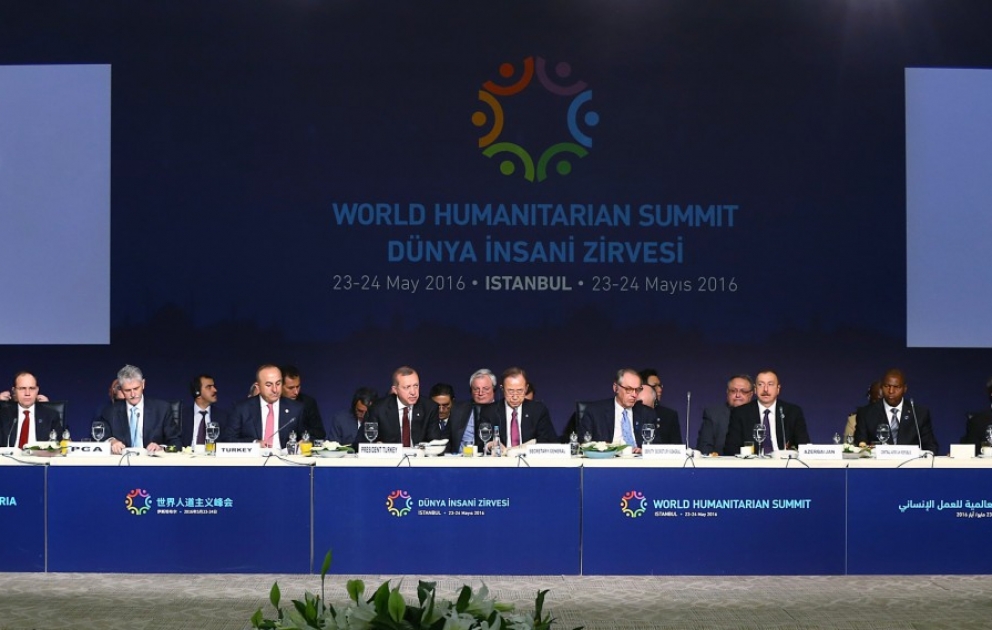 President Ilham Aliyev attends World Humanitarian Summit in Istanbul