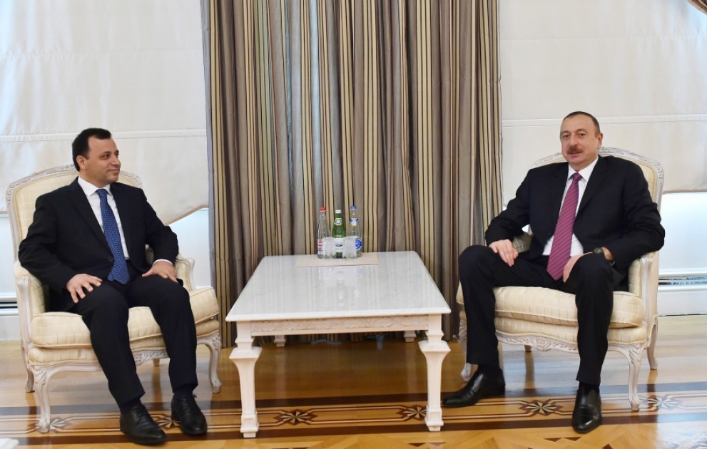 President Ilham Aliyev received delegation led by Chairman of Turkey`s Constitutional Court