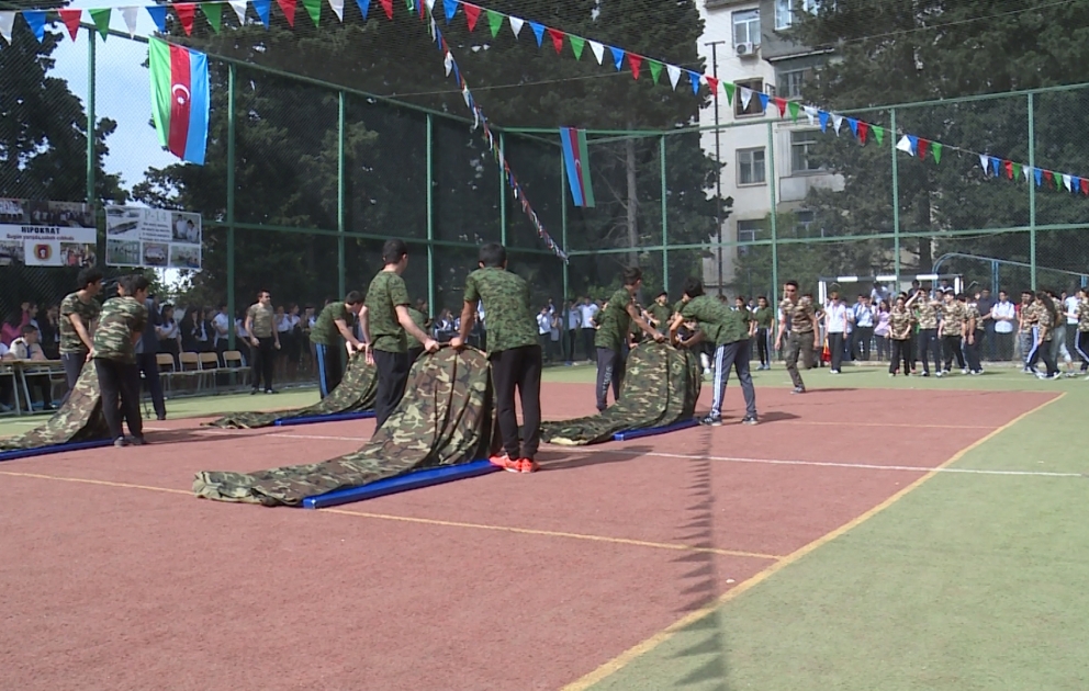 Среди школьников состоялись военно-спортивные соревнования
