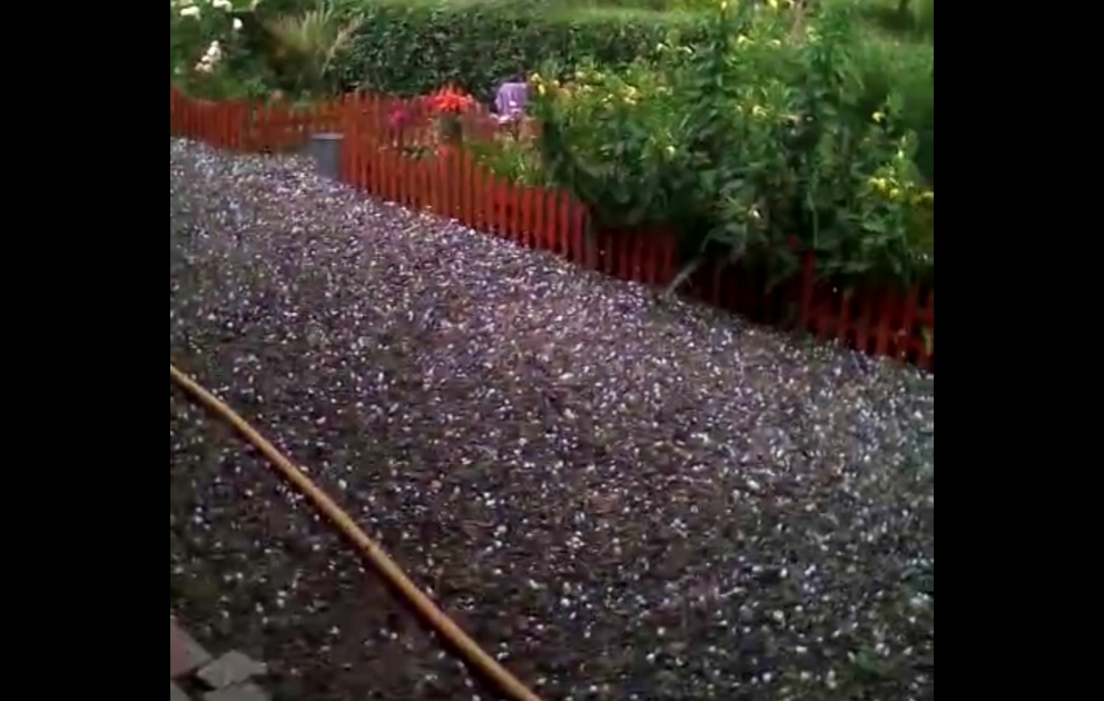 Heavy rain in Aghdam