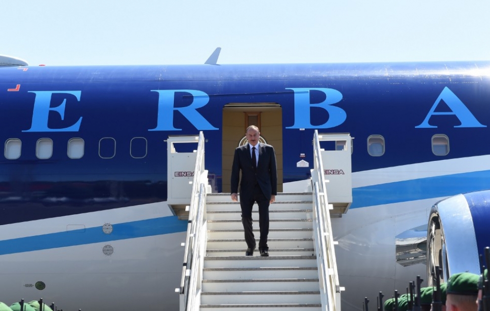 President Ilham Aliyev arrived in Germany for working visit