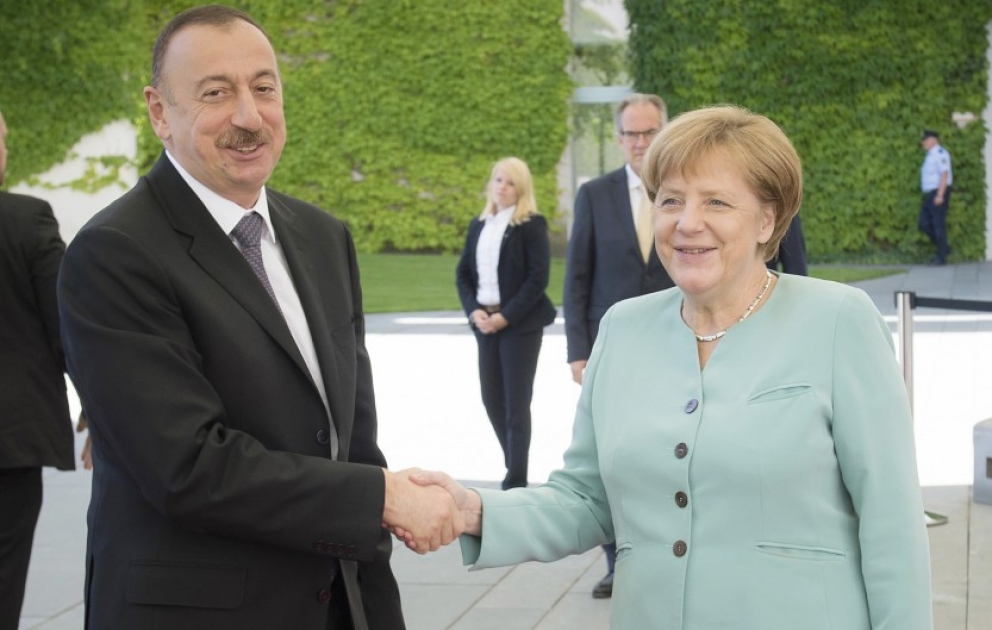 Azərbaycan Prezidenti İlham Əliyevin və Almaniyanın Kansleri Angela Merkelin görüşü olub