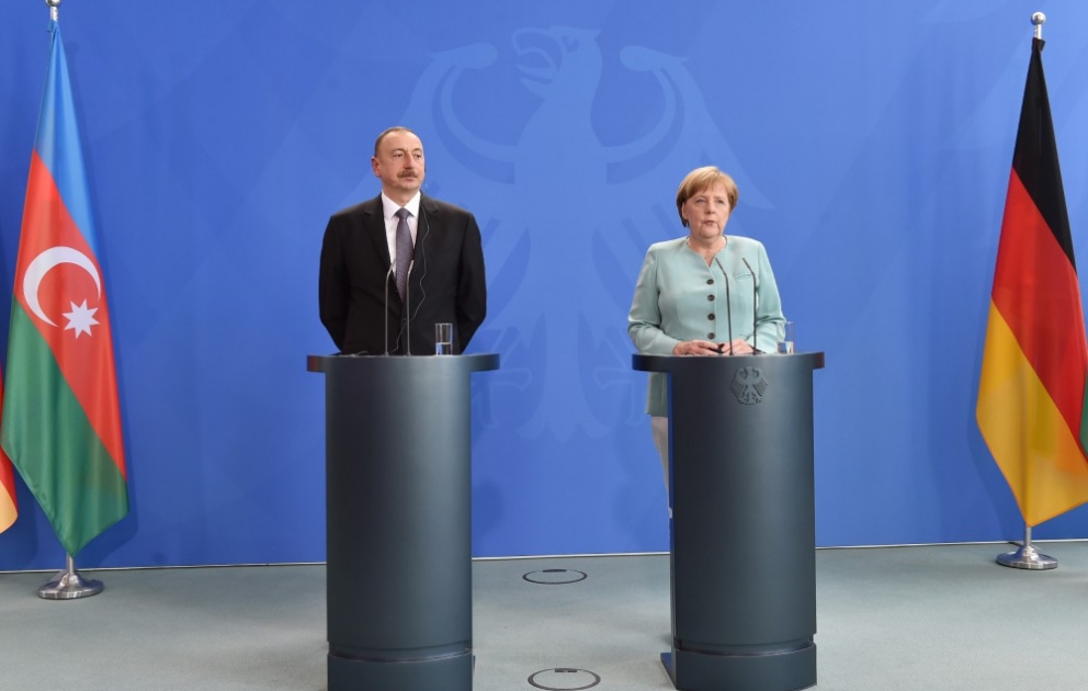 President Ilham Aliyev, Chancellor Angela Merkel gave press conference