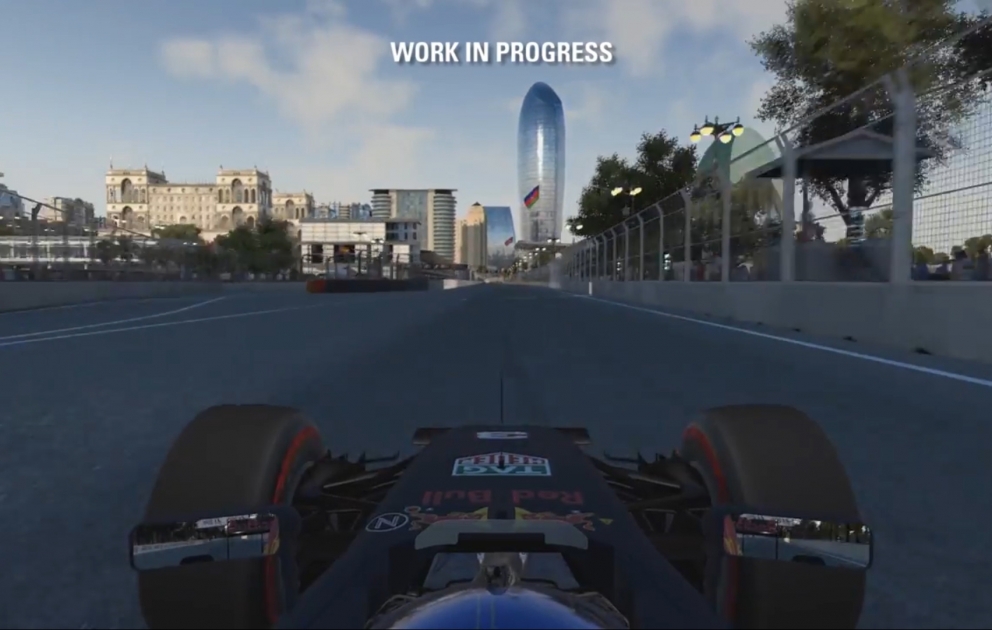 Le premier teaser du jeu virtuel de la course de Bakou de la Formule 1 présenté