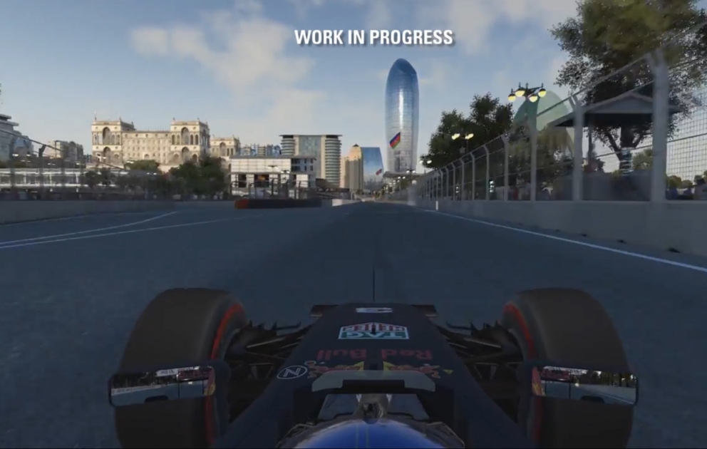 First teaser of Formula 1 Baku race virtual game presented