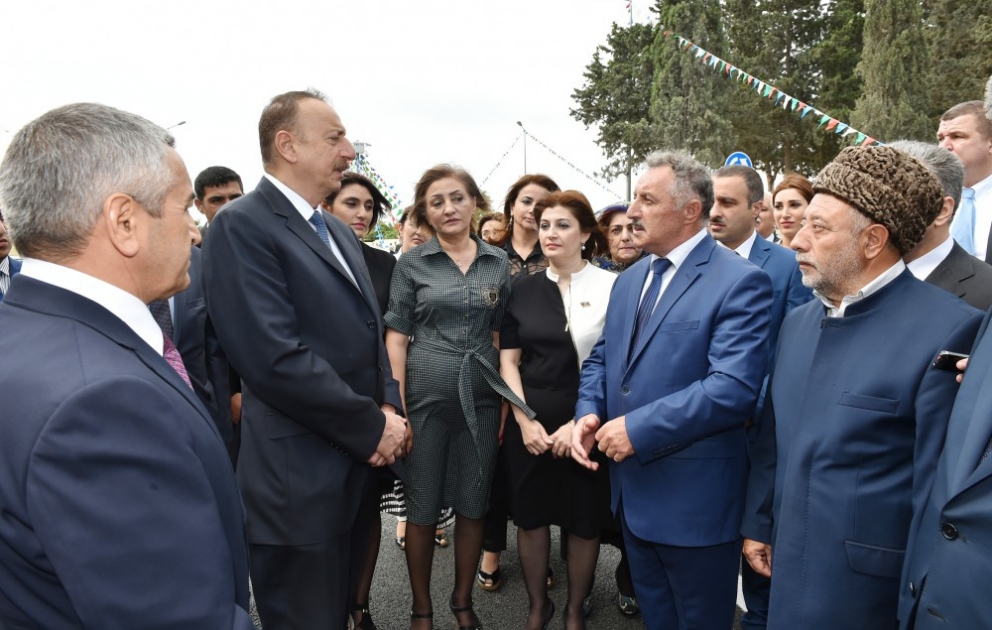 President Ilham Aliyev met with Nardaran residents