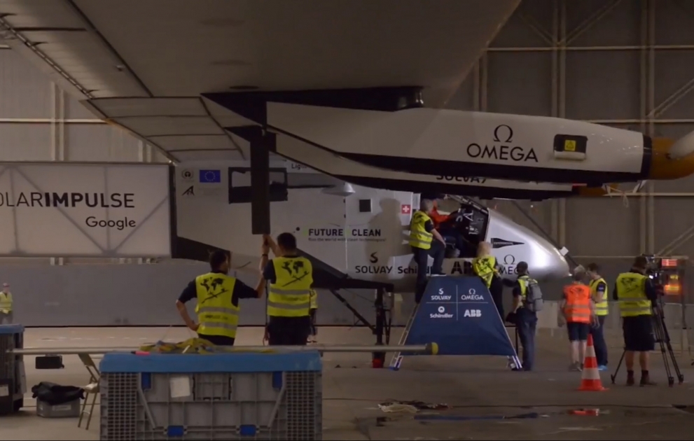 Solar plane lands in Spain after three-day Atlantic crossing