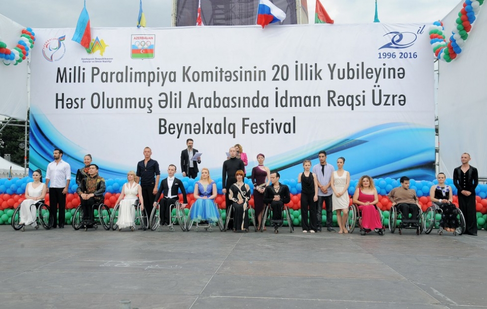 Əlil arabasında idman rəqsi üzrə beynəlxalq festival keçirilib
