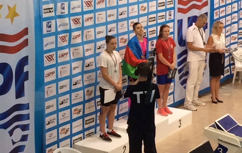 Azərbaycan üzgüçüləri Latviyada 4 qızıl medal qazanıblar